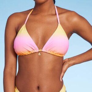 Wild Fable Ombre Triangle Bikini Top